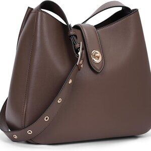Elegant Vegan Leather Hobo Bucket Bag for Women - Adjustable Strap & Chic Style